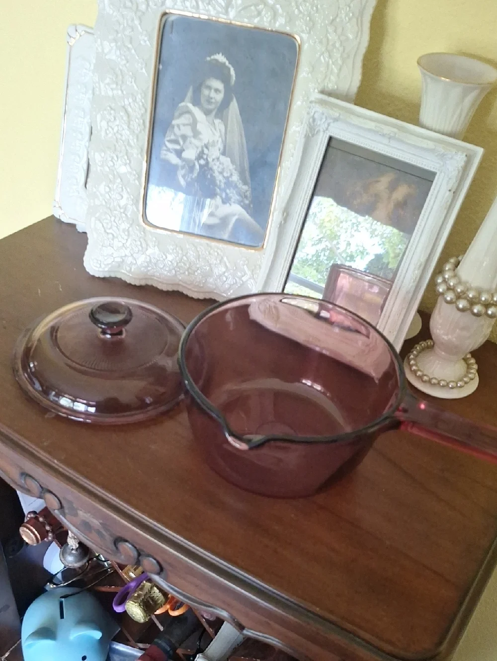 Purple Vision Glass Saucepan with Lid - Elegant Transparent Cookware